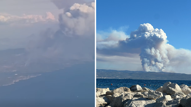VIDEO Požar na Braču se širi, veliki problemi sa strujom! Ovako buktinja izgleda iz zraka
