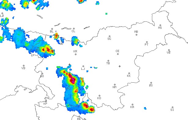 Olujno nevrijeme naglo rashladilo dijelove Slovenije, temperatura pala za više od 14 stupnjeva
