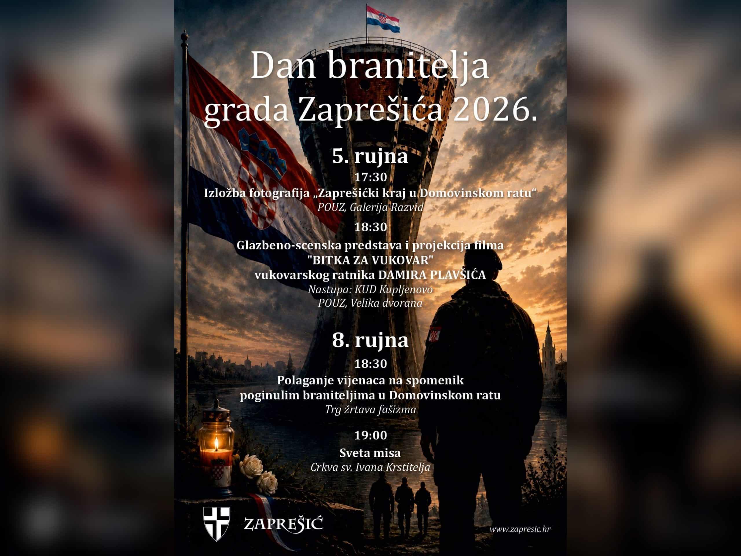 Zaprešić danas obilježava Dan branitelja i 35 godina od pogibije Marija Brašića