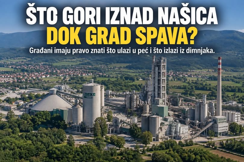Što gori iznad Našica dok grad spava? Vanđelić traži neovisnu kontrolu otpada i emisija