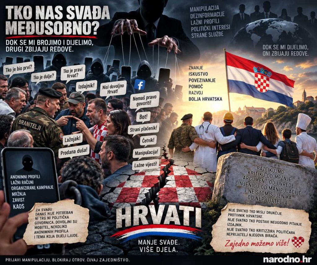 Tko nas svađa međusobno? Dok se mi brojimo i dijelimo, drugi zbijaju redove