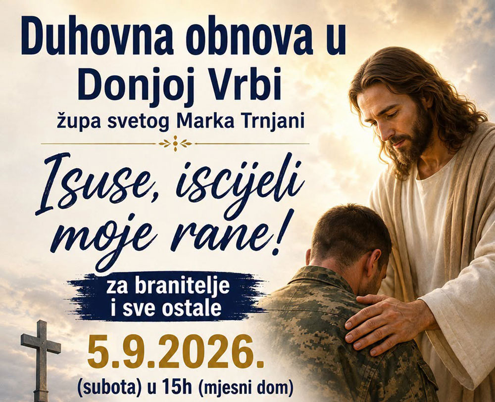 „Isuse, iscijeli moje rane“ – branitelji i njihove obitelji danas na duhovnoj obnovi kod Slavonskog Broda