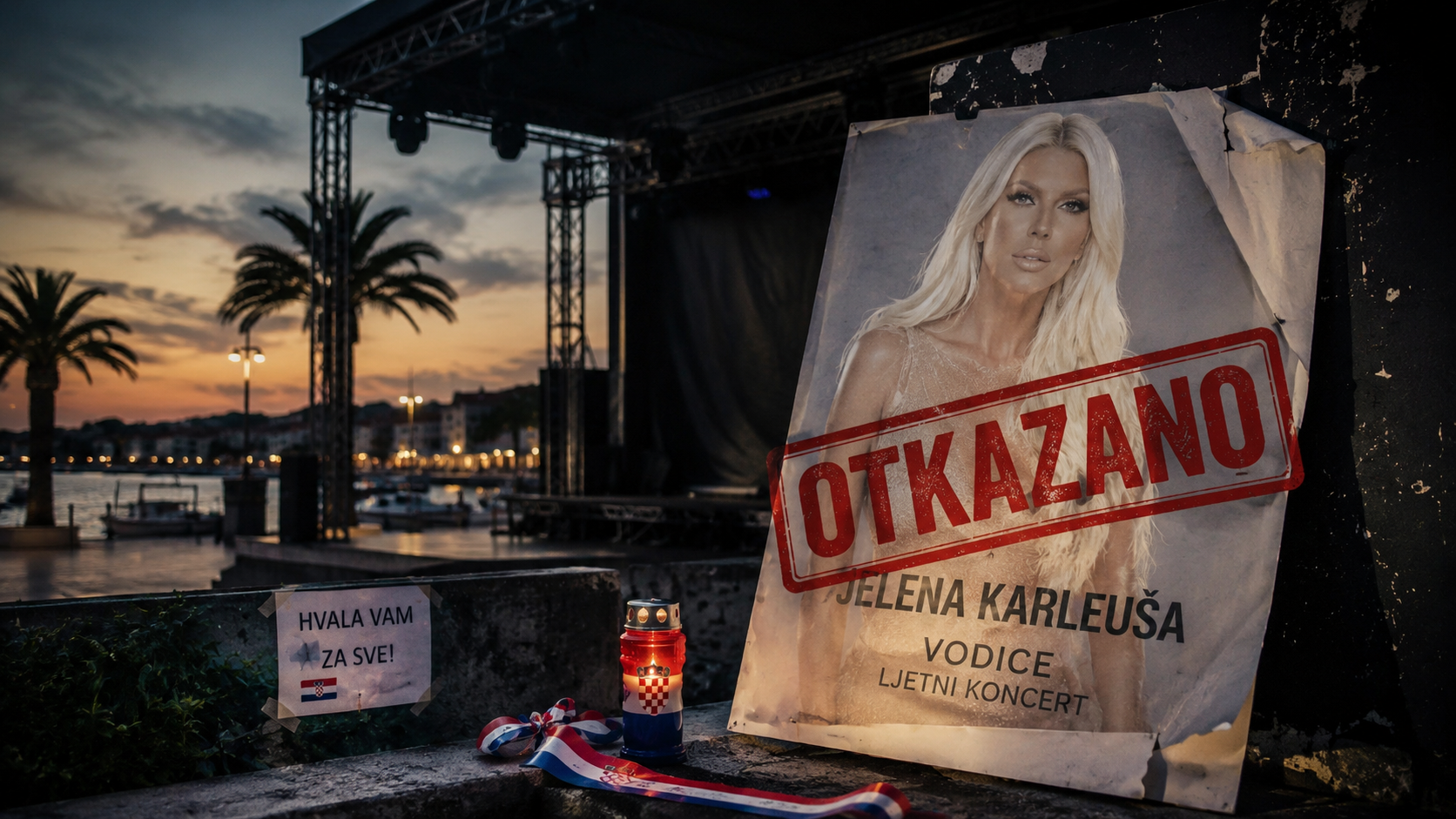 Nakon otkazivanja Karleuše u Vodicama: Organizatori se ispričali hrvatskim braniteljima – „Da smo znali za njezine stavove, ne bismo je angažirali“