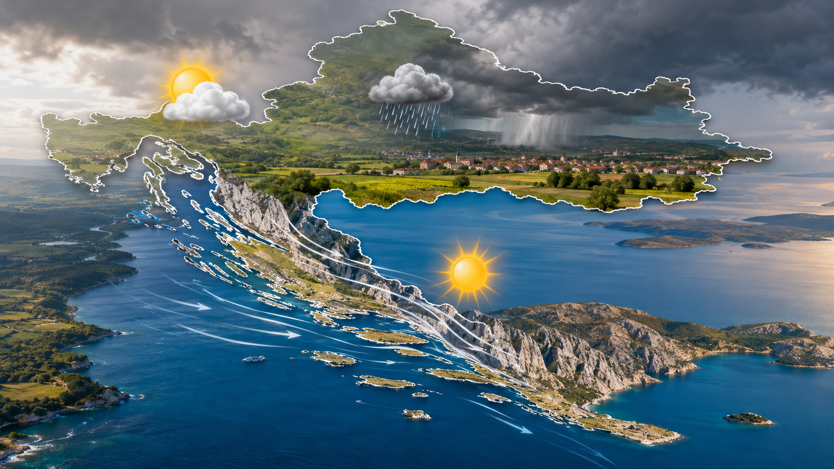 Ljetne temperature i početkom rujna: u Dalmaciji do 35 °C, mogući lokalni pljuskovi