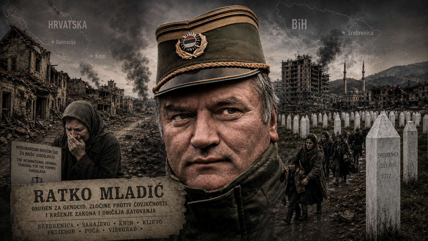 Umro ratni zločinac Ratko Mladić: Iza njega ostali genocid, masovni zločini i doživotna presuda