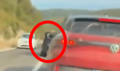 Snimka sukoba kod Labina: Automobilom udario muškarca koji mu je prilazio