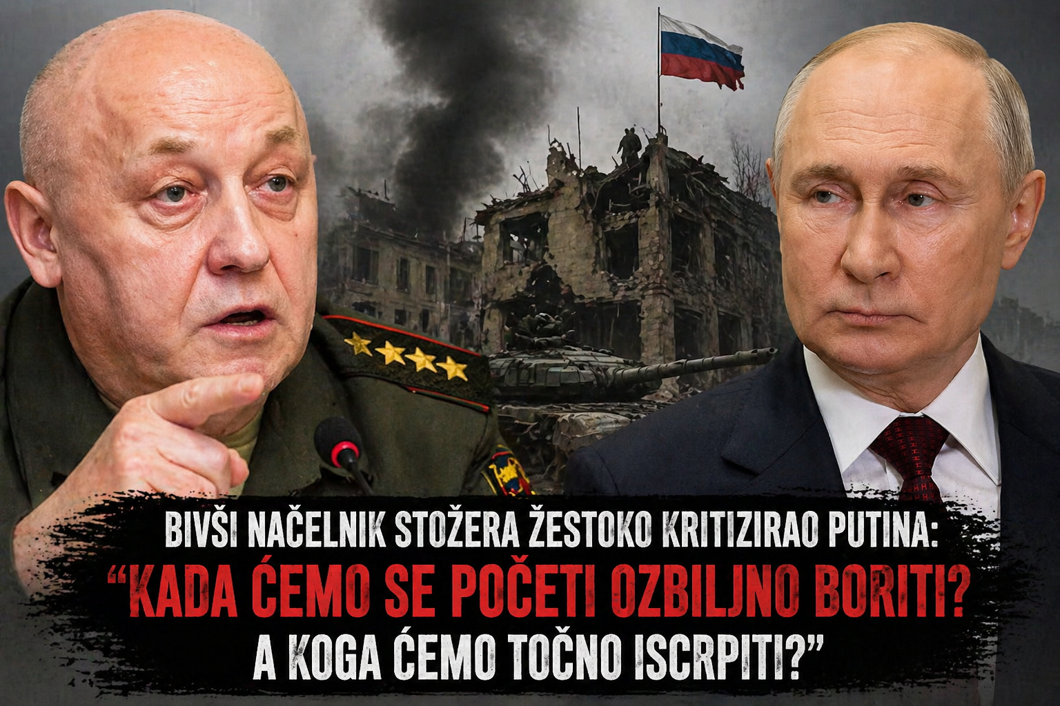 Bivši šef ruskog Glavnog stožera ismijao strategiju Kremlja: „Tko će na kraju biti iscrpljen?”
